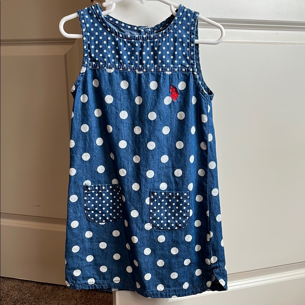 U.S. Polo Assn. Blue and White Sundress